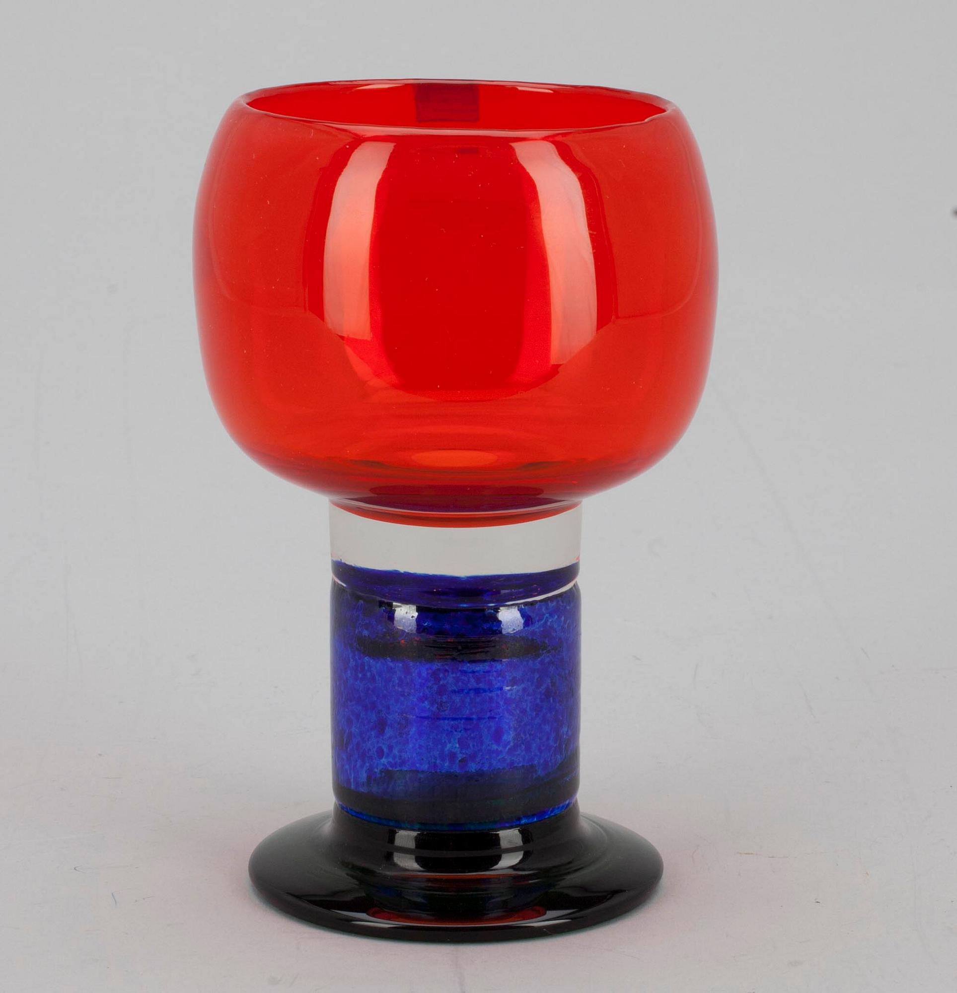 POKAL, glas, signerad Kaj Franck, Nuutajärvi Notsjö, 1970-tal.