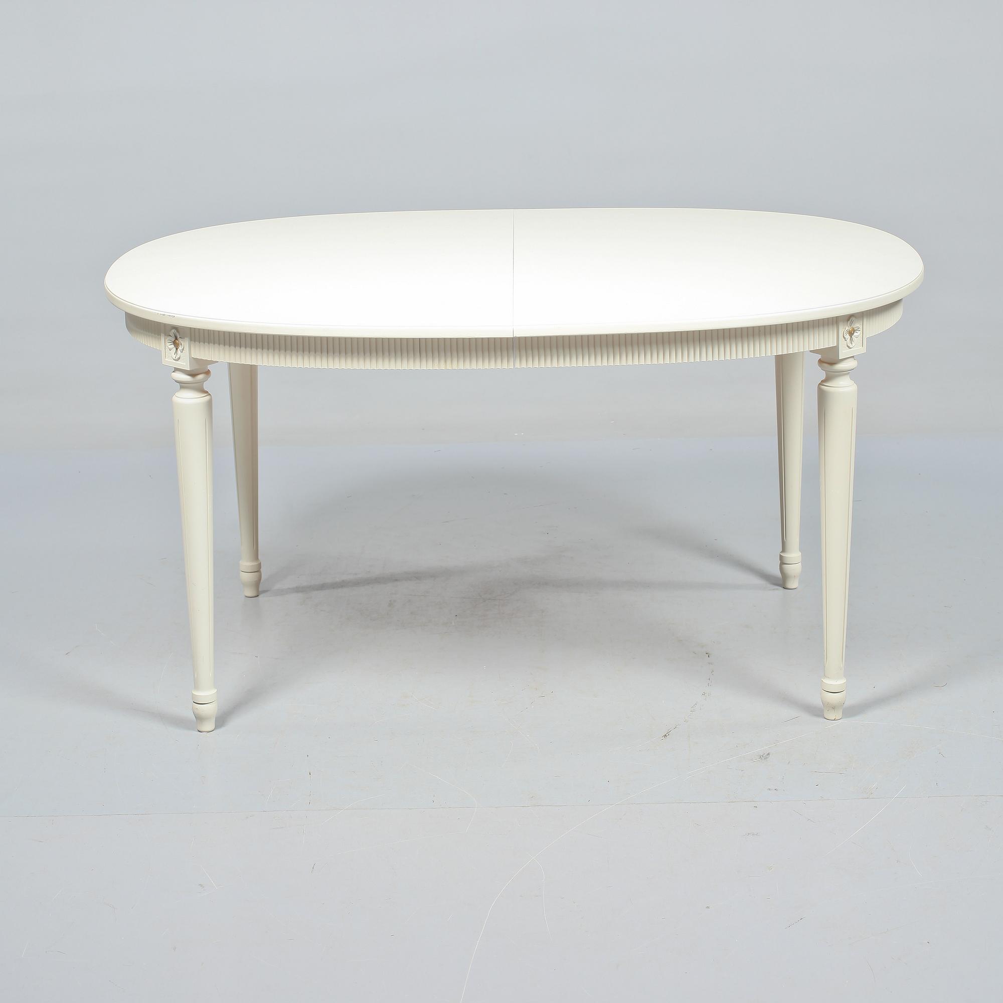 MATSALSGRUPP, 5 delar, gustaviansk stil, 1900-talets andra hälft.