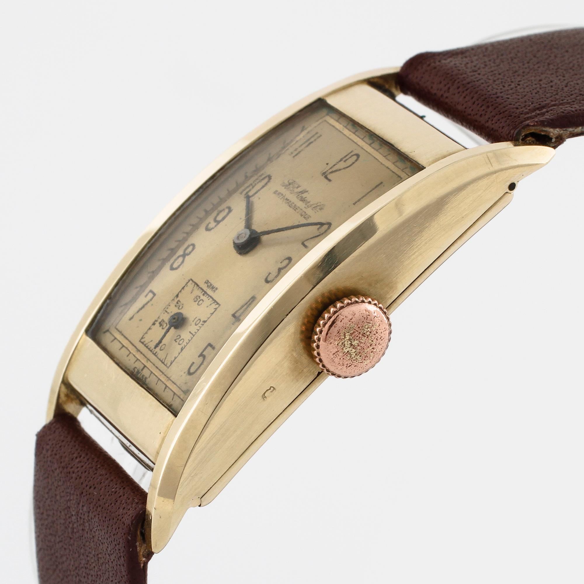 HY MOSER & CIE, armbandsur, 19,5  x 30,5 (38,5) mm.