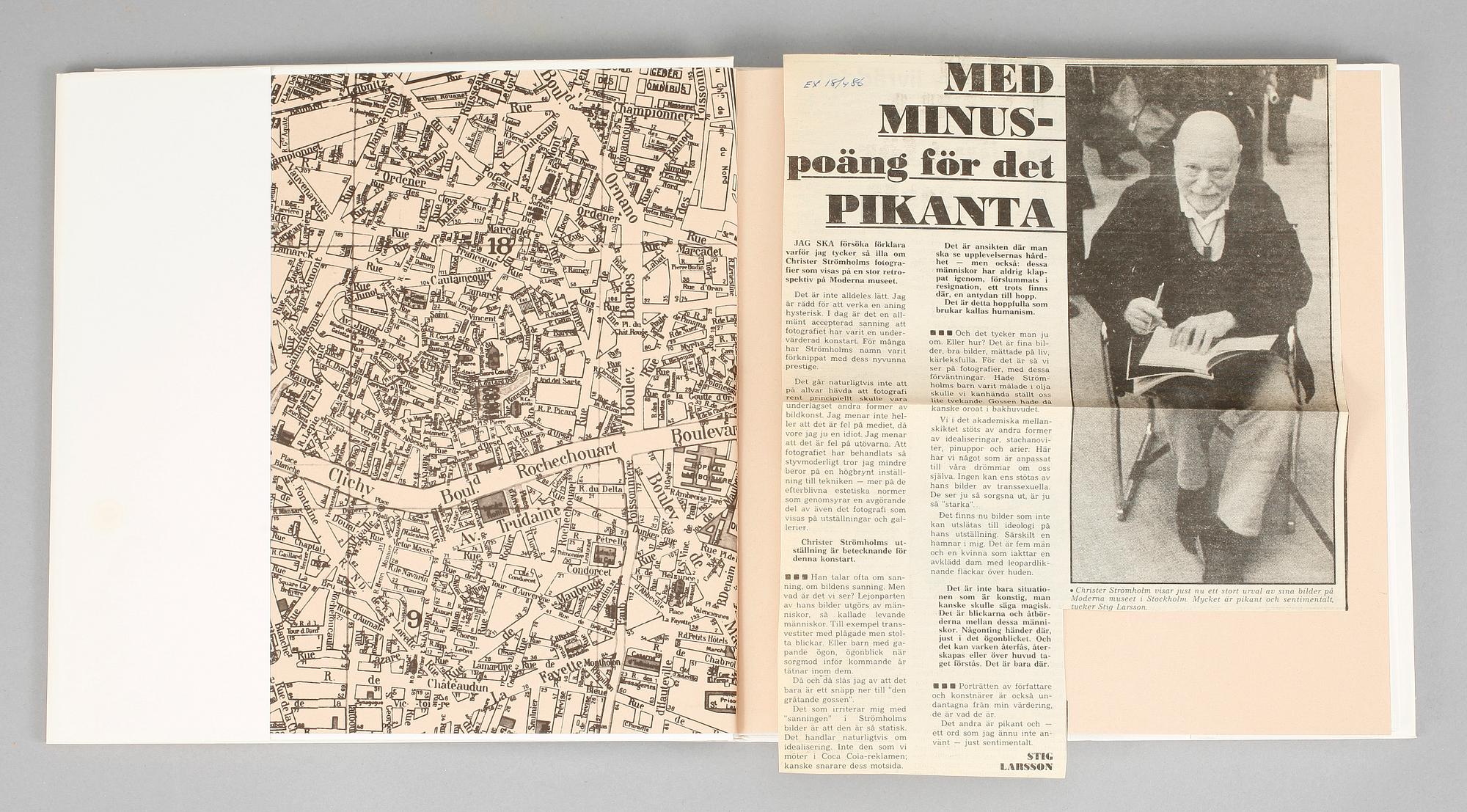 CHRISTER STRÖMHOLM, BOK "Vännerna från Place Blanche", AB Triprod, Första upplagan 1983.