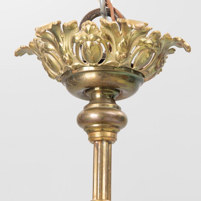 A ceiling lamp, circa 1900.