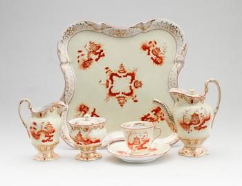 TÊTE-À-TÊTE, porslin, 5 del, porslin, Tyskland, sekelskiftet 1900.