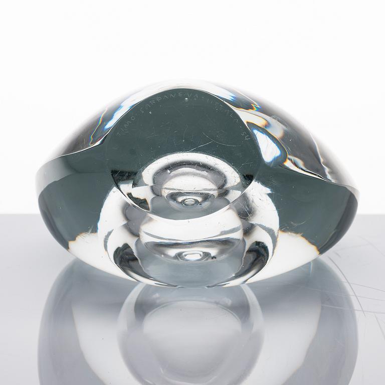 TIMO SARPANEVA, LASIVEISTOS, 'Istuva lintu', signeerattu  Timo Sarpaneva Iittala -54.