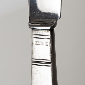 Jacob Ängman, bestickservis, silver, 38 delar, "Rosenholm", GAB, Stockholm & Eskilstuna, 1967-91.