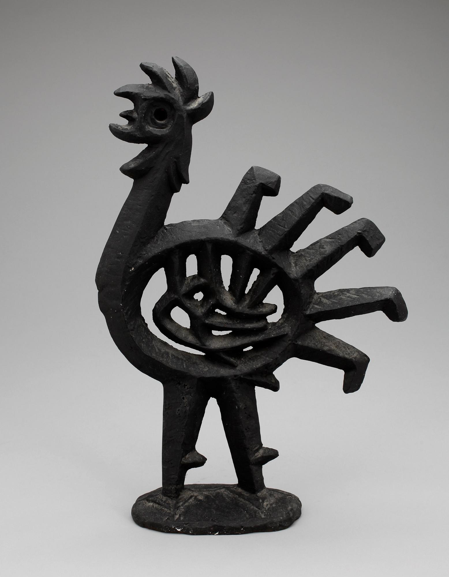 OLLE HERMANSSON, skulptur, gjutjärn, Husqvarna Vapenfabriksaktiebolag, 1960-tal.