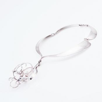 Theresia Hvorslev, a sterling silver necklace with pendant, Lidköping 1975.