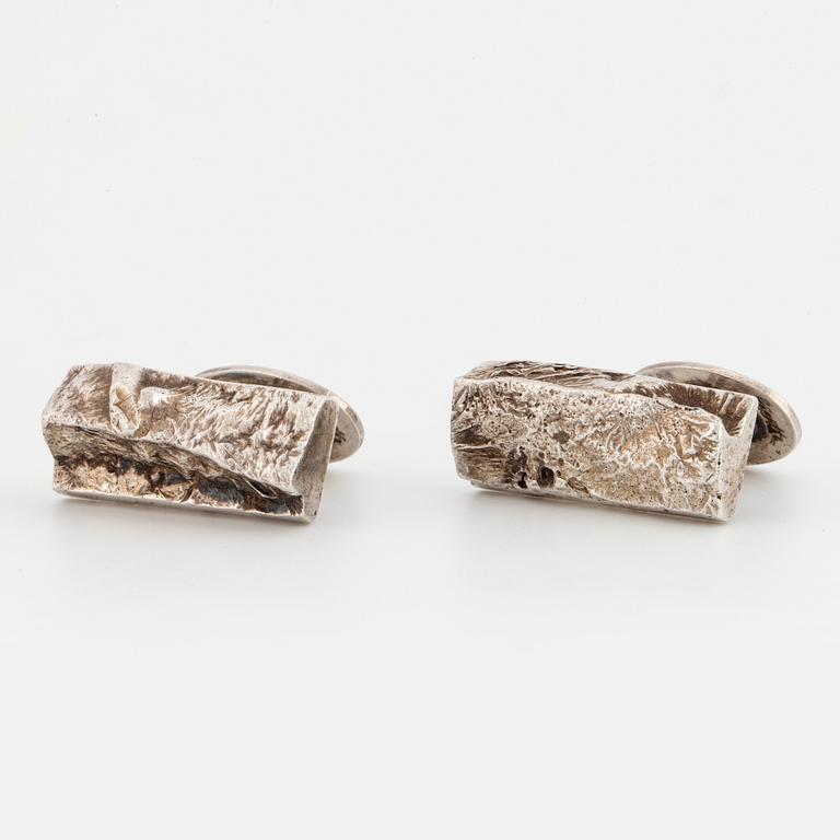 CLAËS E. GIERTTA, cufflinks, silver.