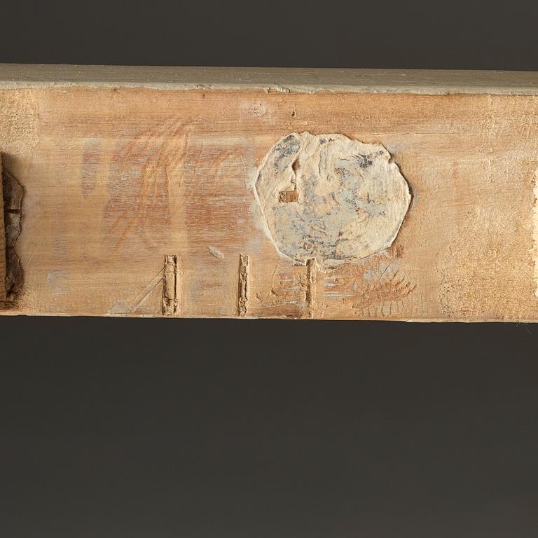 STOLAR, fyra stycken, av Johan Hammarström (mästare i Stockholm 1794-1812), sengustavianska.