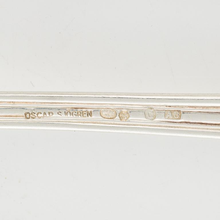 A Swedish Silver Cutlery, mark of Oscar Sjögren, Gothenburg 1927-28 (90 pieces).