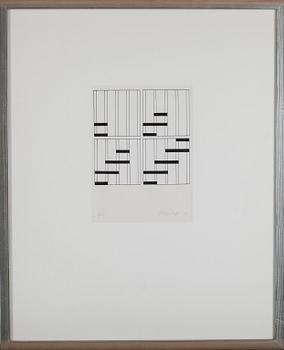 VLADIMIR KOPTEFF, serigrafi, numrerad 7/10, daterad 1978.