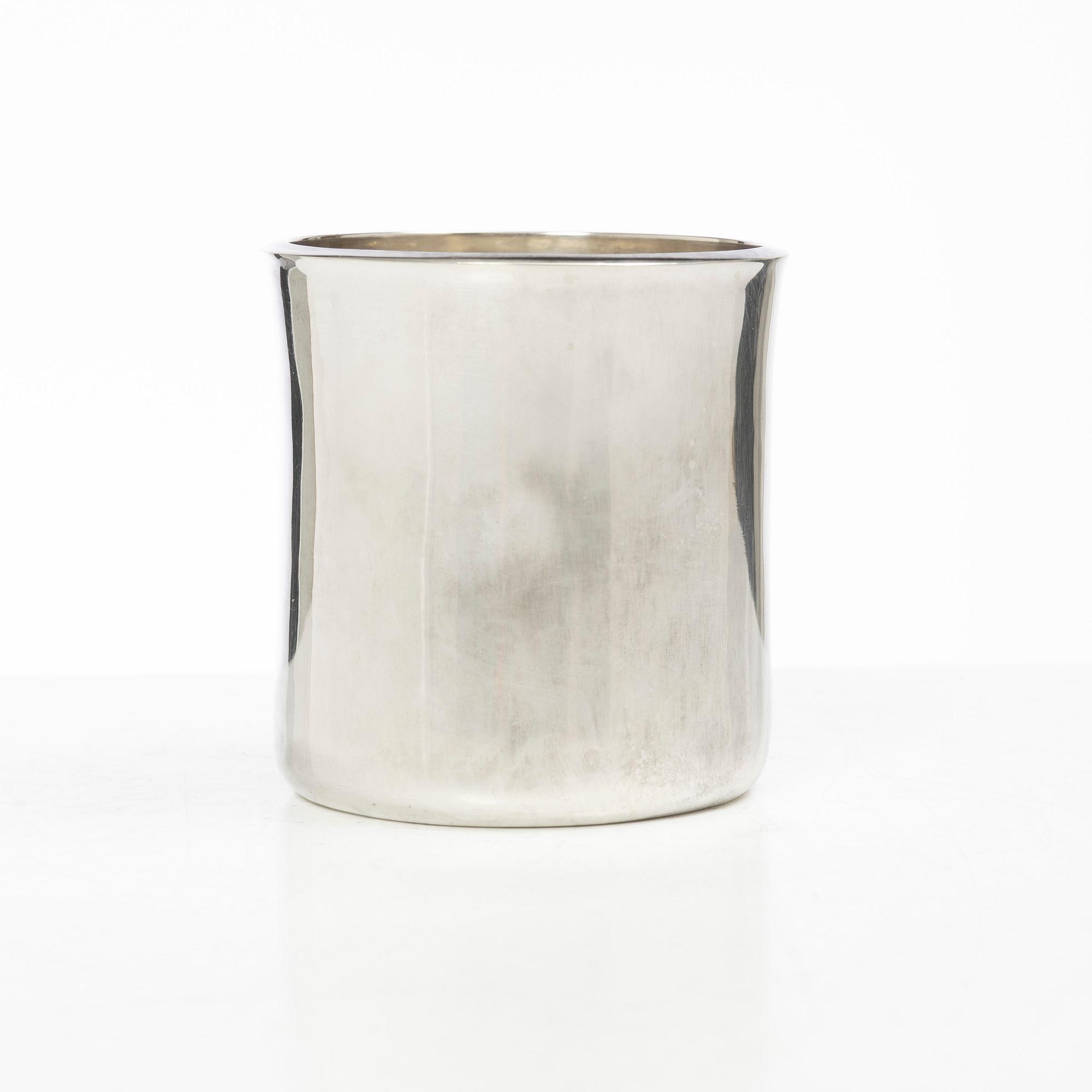 Gunnar Cyrén, bägare/vas, sterling silver, Gävle 1977.