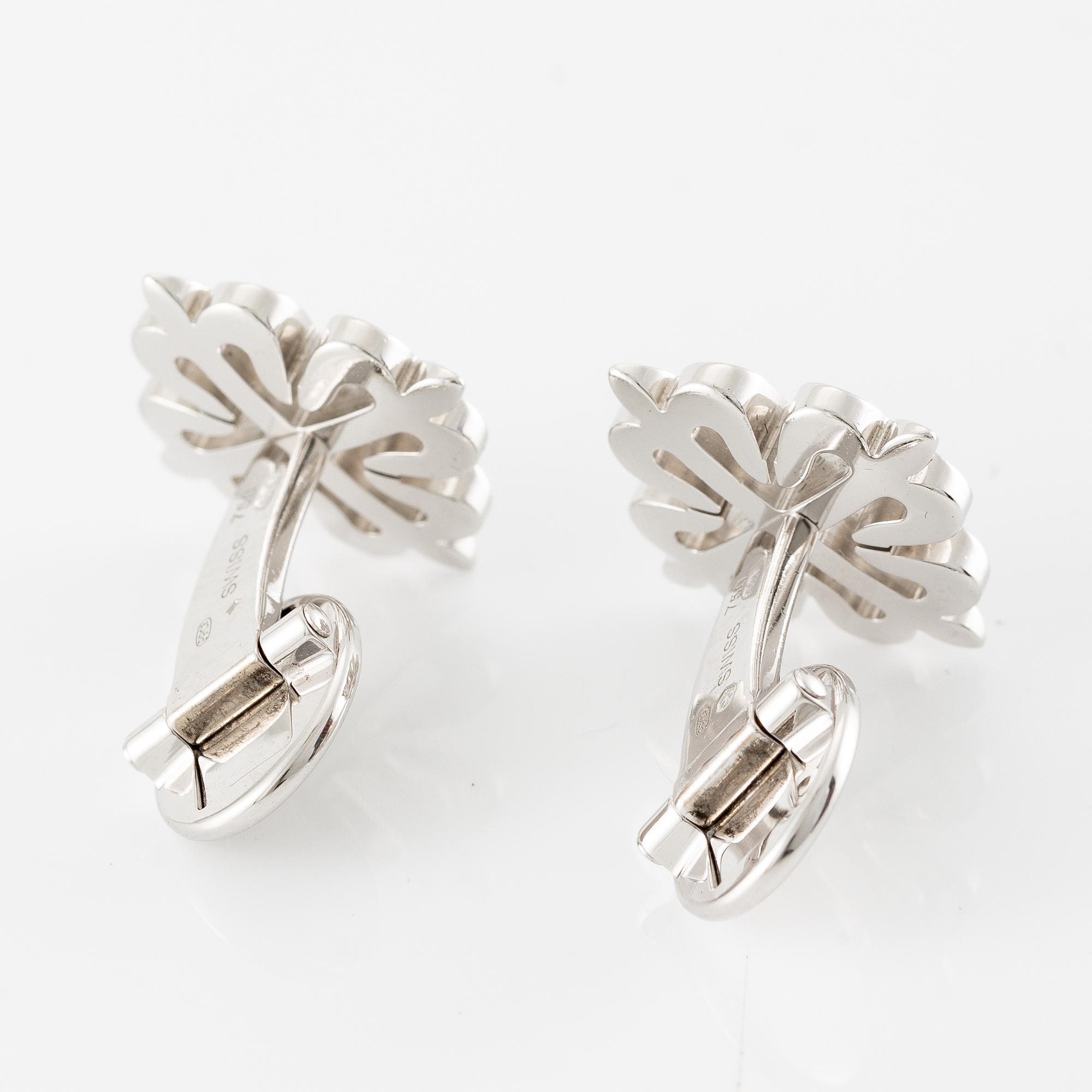 Patek Philippe, Manschettknappar, Calatrava Cross, 18K vitguld.