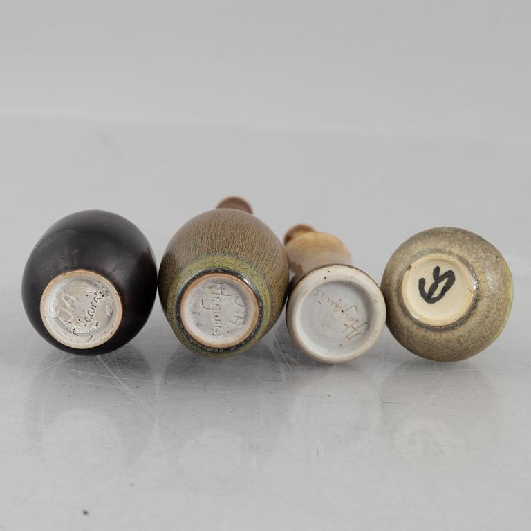 A collection of six stoneware miniatures, Sweden.
