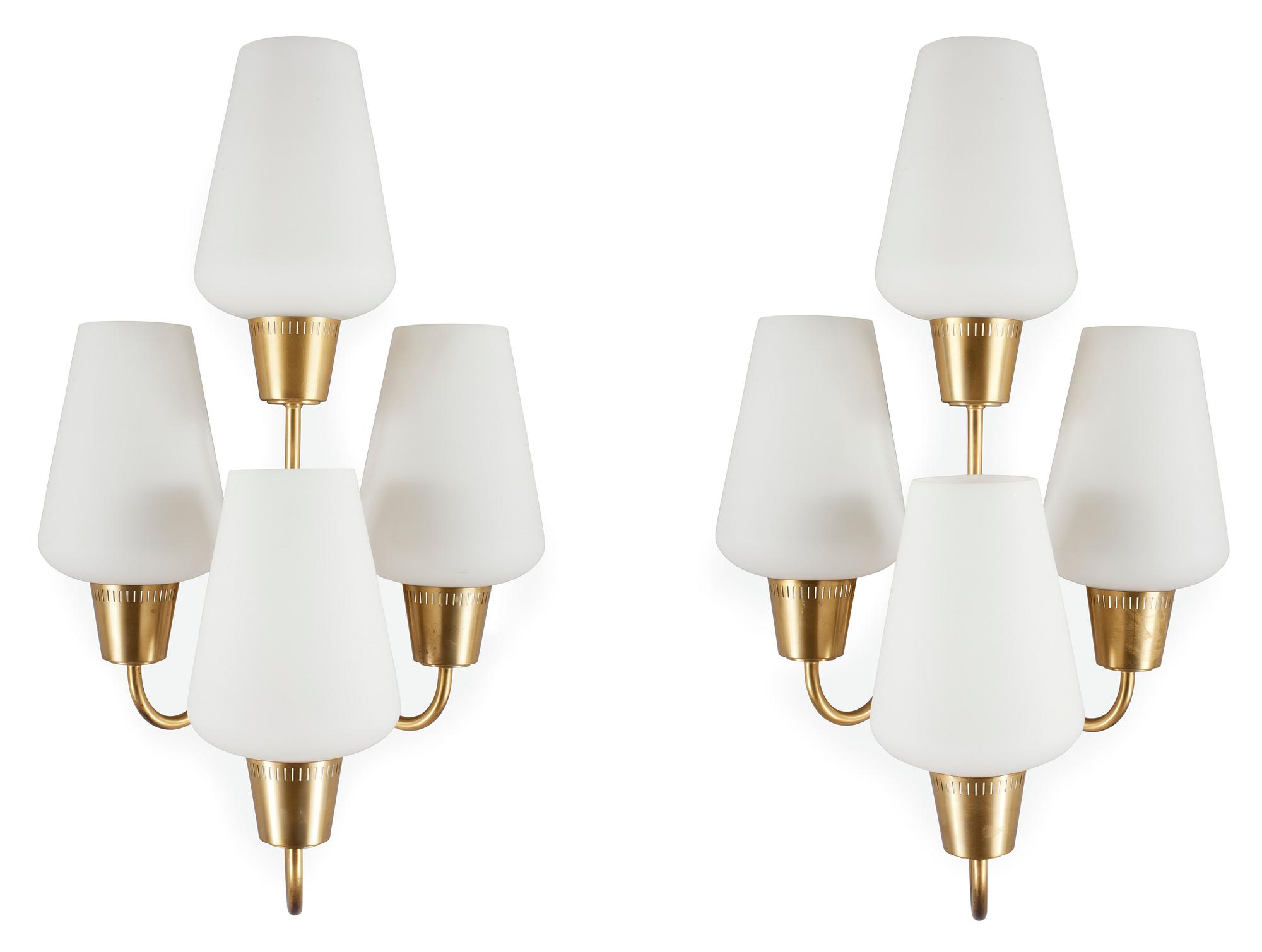 ATELJÉ LYKTAN sannolikt, vägglampor 1 par, 1950-tal.