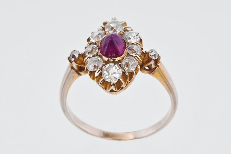 A RUBY RING.