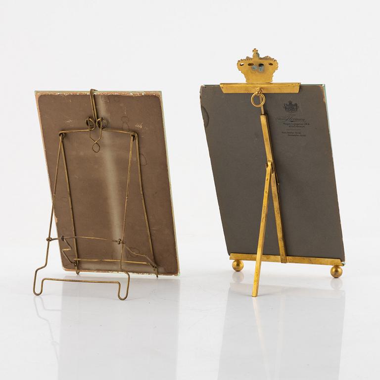 Royal Photographs, 2 pieces, Gustav V.