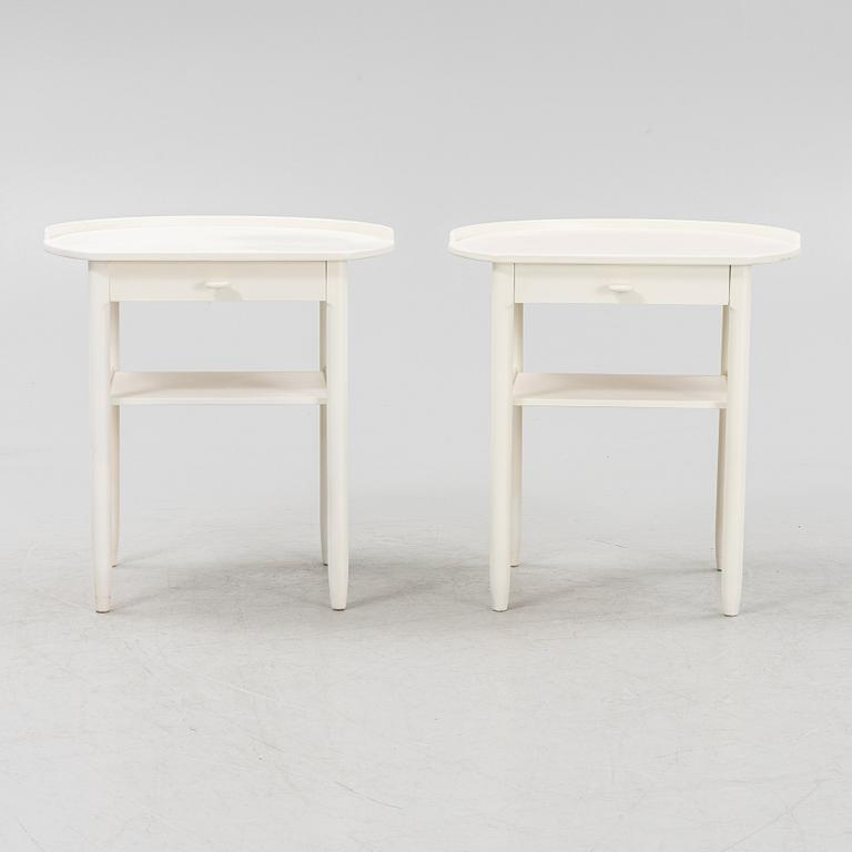Sven Engström & Gunnar Mystrand, a pair of bedside tables, Bodafors, 1963-64.