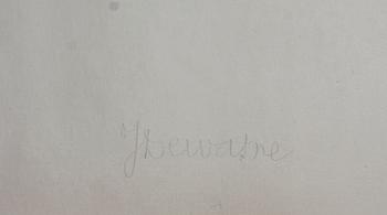 JEAN DEWASNE, seriegrafi på metall, sign o numr 131/150.