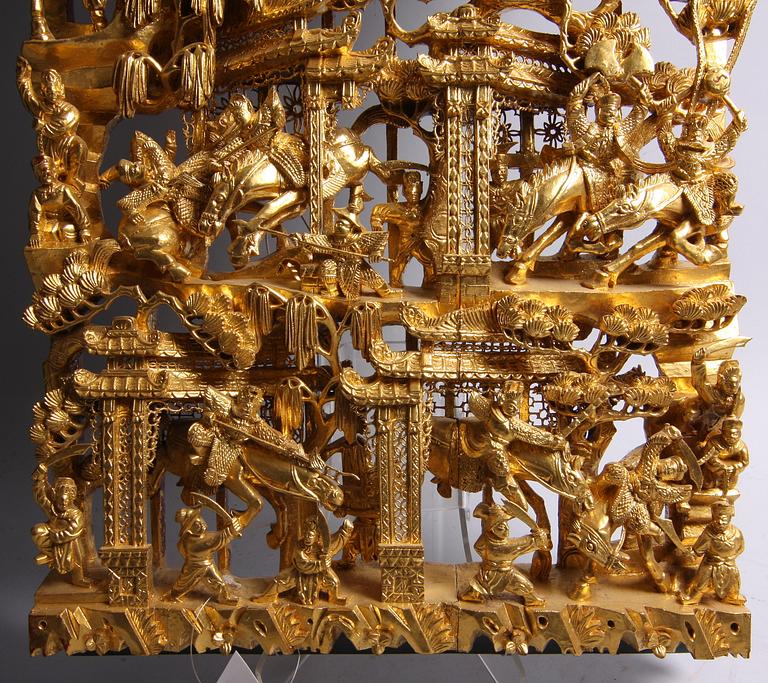 RELIEF, trä, ostasien. 1900-tal.