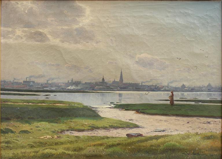 JULIUS ANDERSEN, olja på duk, sign.