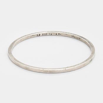 Armring, sterlingsilver, Danmark, firma Georg Jensen.