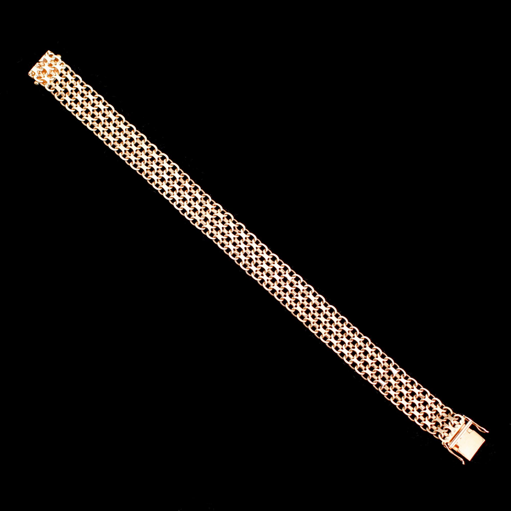 ARMBAND, 18 k guld, svenska stämplar. Vikt ca 13 g.