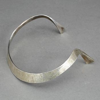 COLLIER, sterlingsilver, Ray Urban, Stockholm, 1973, vikt ca 134 gram.