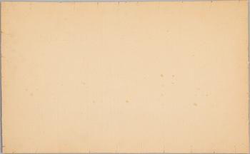Seki, two watercolours, "Moonlit Temple" and "Bridge in Autumn Landscape", Japan 20th century.