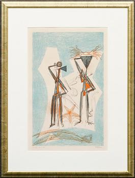 MAX ERNST, färglitografi, sign och numr 135/200.