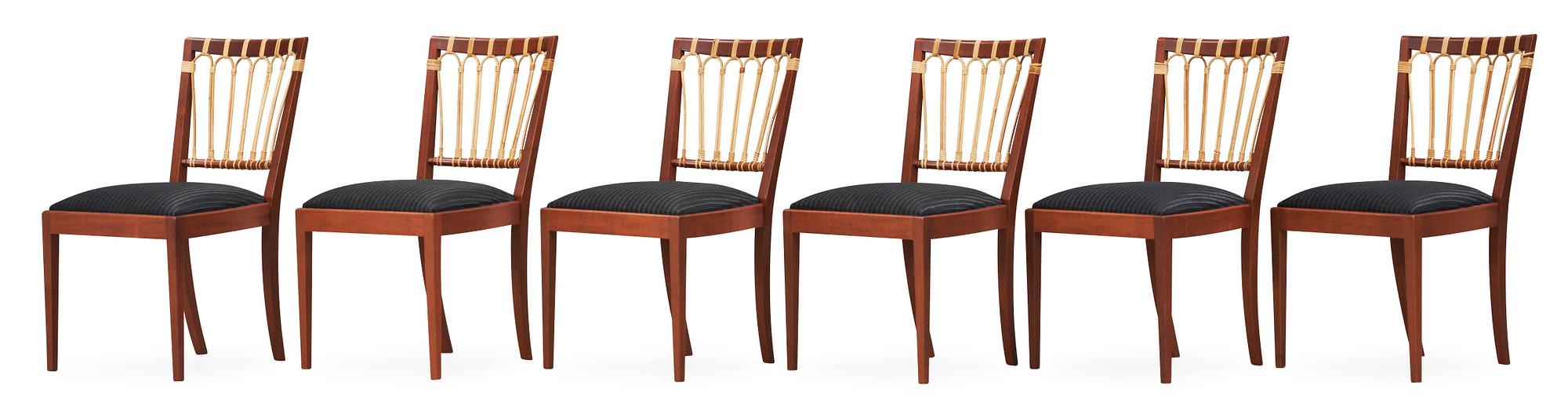 JOSEF FRANK, stolar 6 st, Firma Svenskt Tenn.