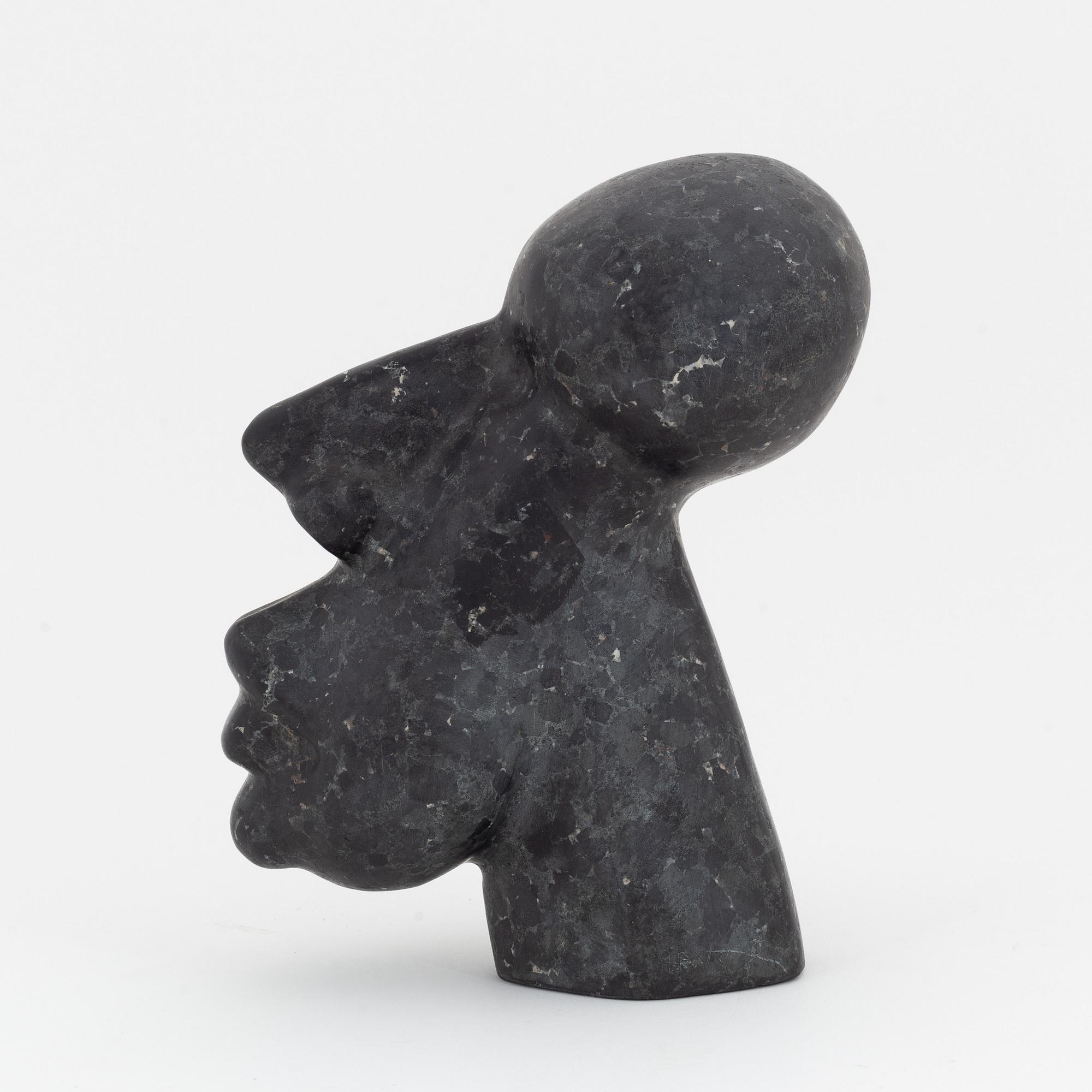 Heikki Virolainen, sculpture, stone, signed HWV and dated 1978.