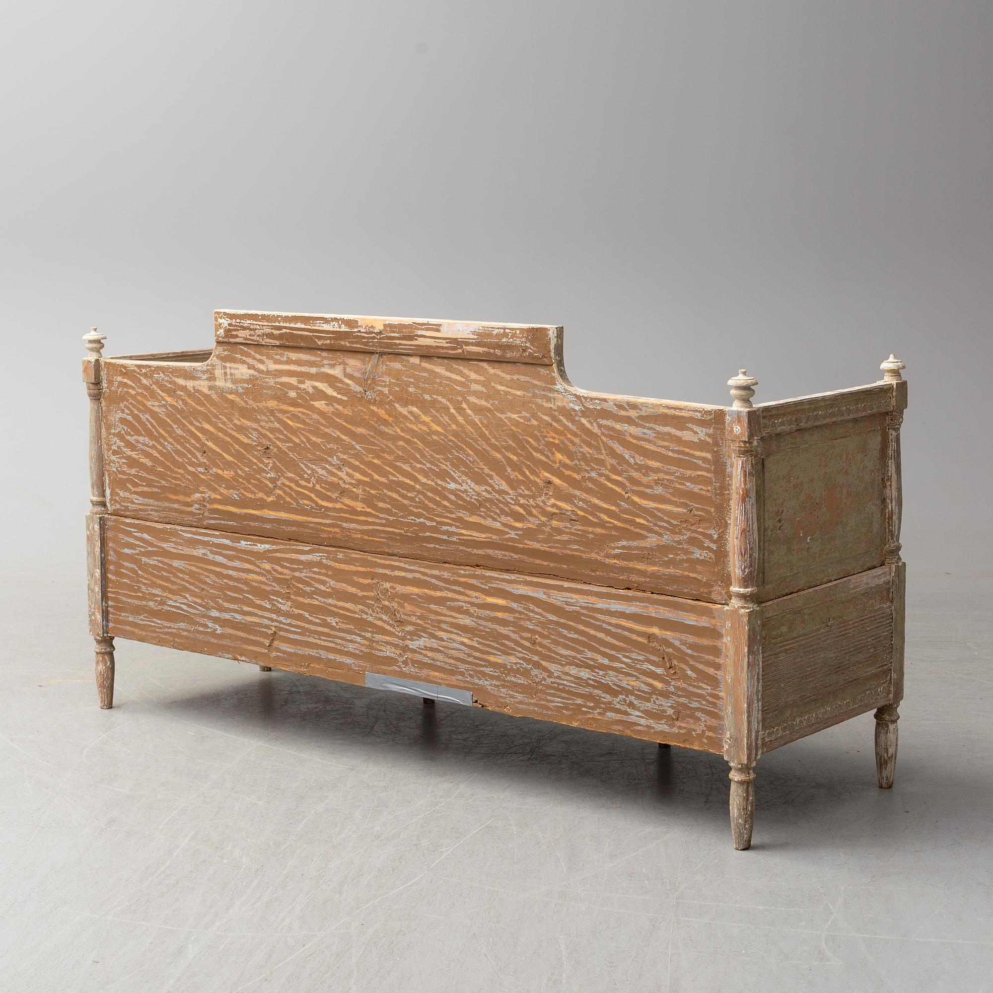 SOFFA, gustaviansk, sent 1700-tal.