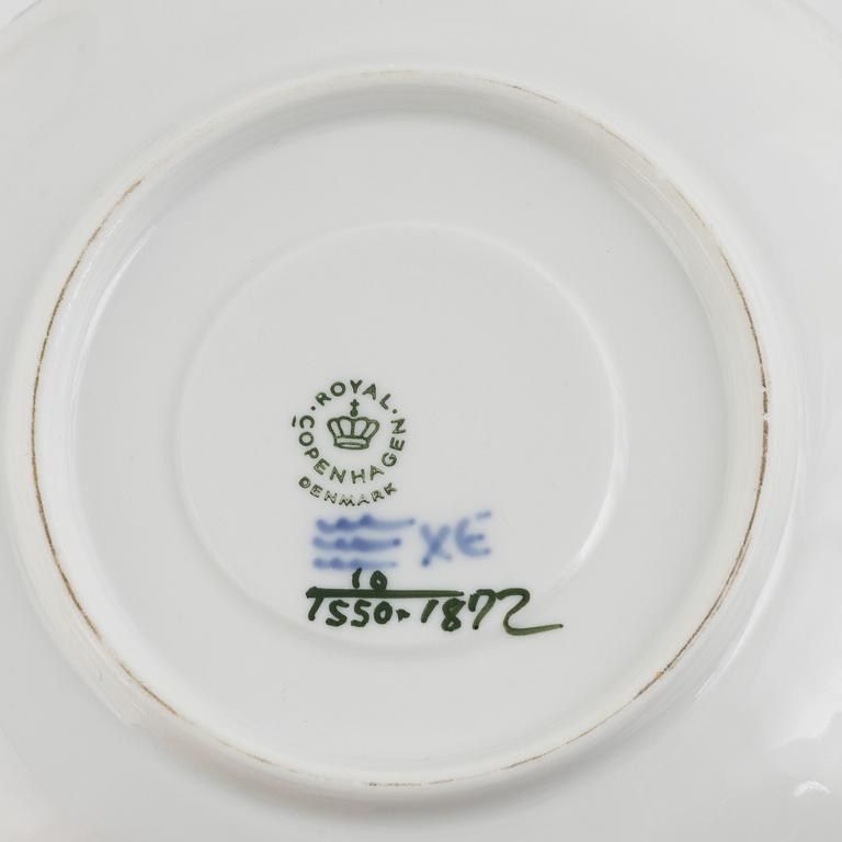 Tea and coffee set, 100 pieces, porcelain, "Blå Blomst", Royal Copenhagen, Denmark.