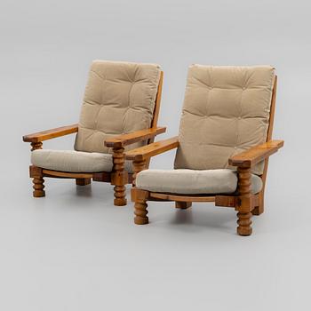 Uno & Östen Kristiansson, fåtöljer, ett par, Luxus, Vittsjö, 1970-tal.