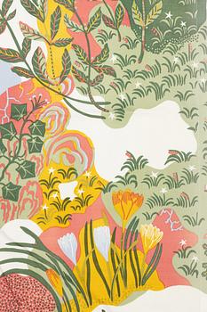 Josef Frank, a set of three 'Anakreon' curtains, Firma Svenskt Tenn.