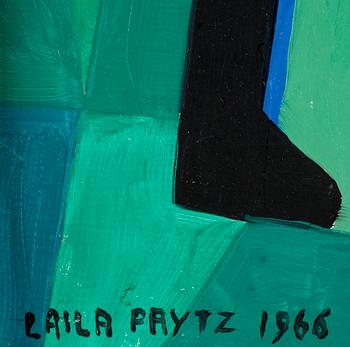 LAILA PRYTZ, olja på pannå. Sign o dat 1966.