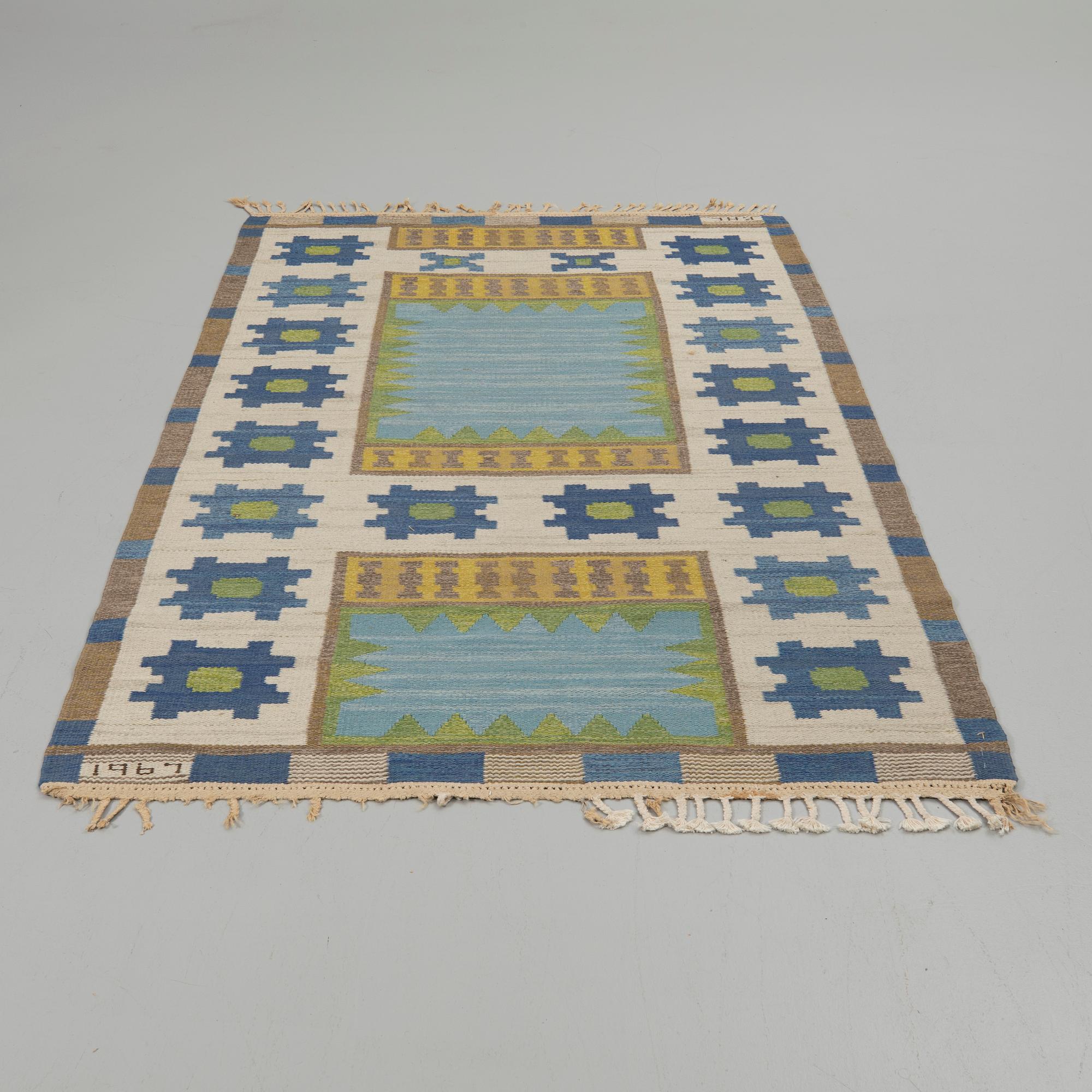 Kenneth Henry Cope, rug, rölakan, approx. 230 x 142 cm.