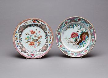 TALLRIKAR, 2 st, Kina, 1700-tal.