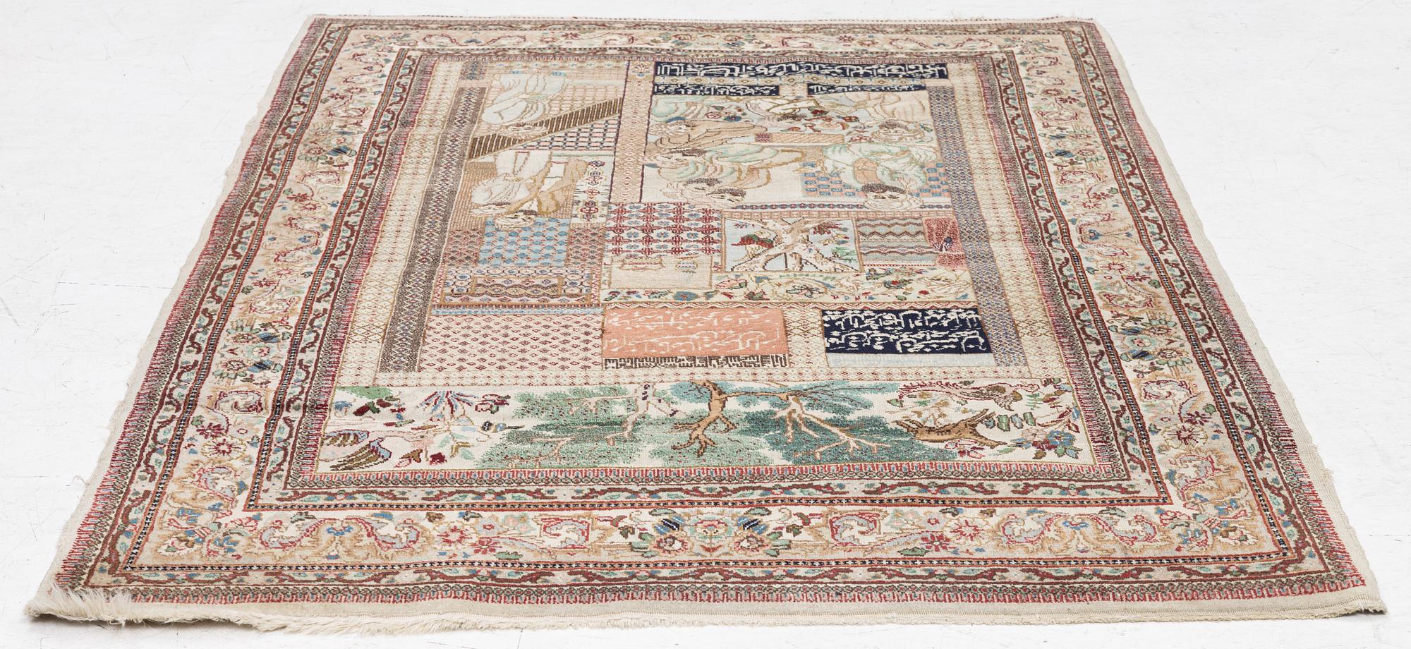 An orientalrug, a. 164 x 117 cm.