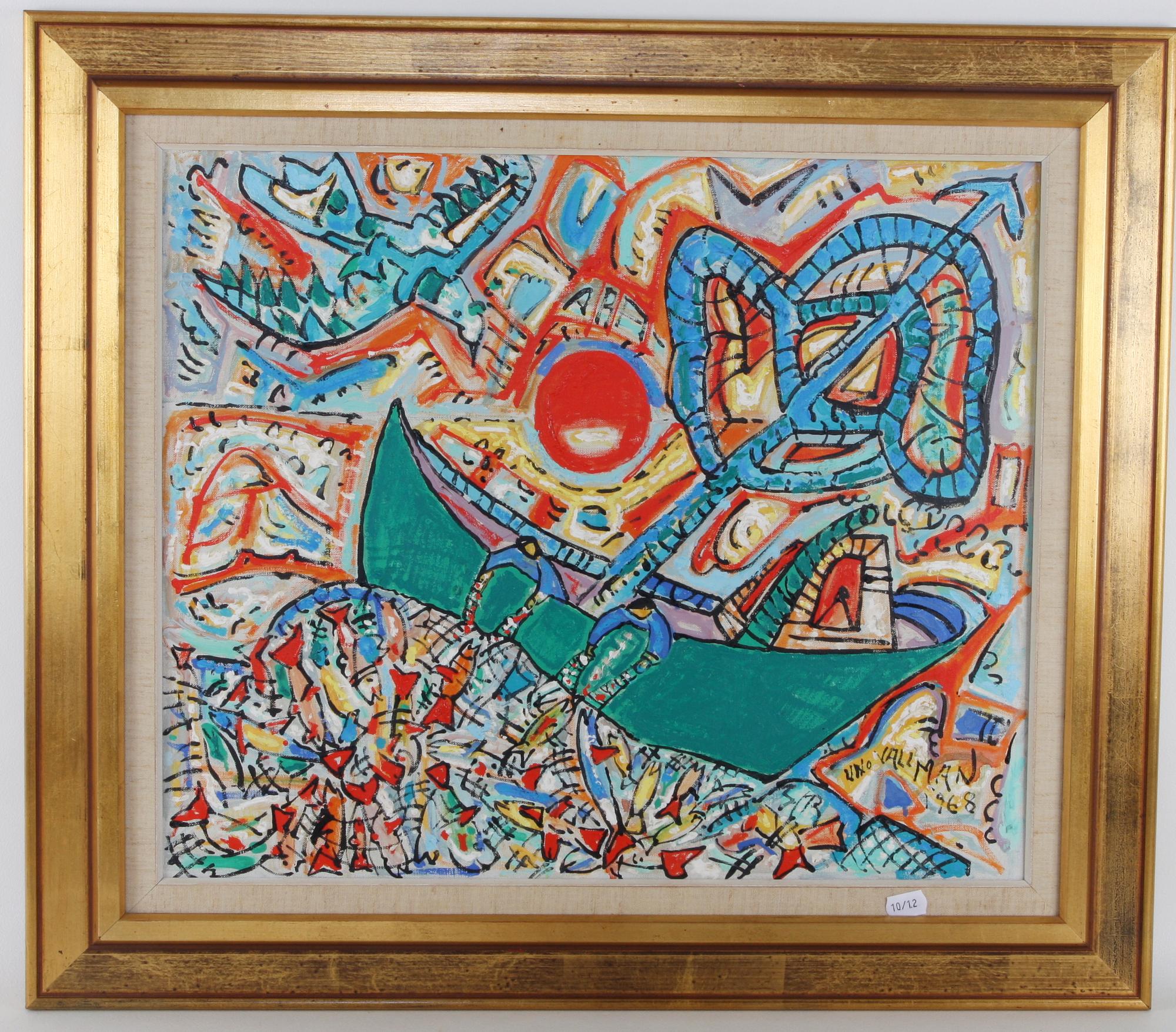 UNO VALLMAN, olja på duk, sign o dat 1968.