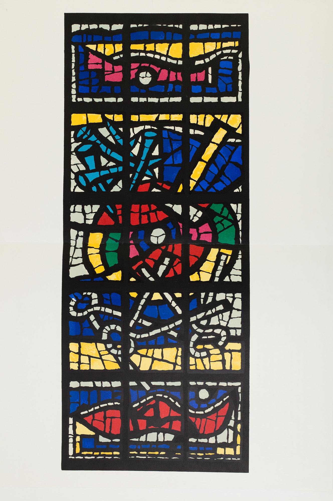 DERRIÈRE LE MIROIR, tidskrift, 2:a upplagan "Sur quatre murs", No. 36-37-38, 1951.