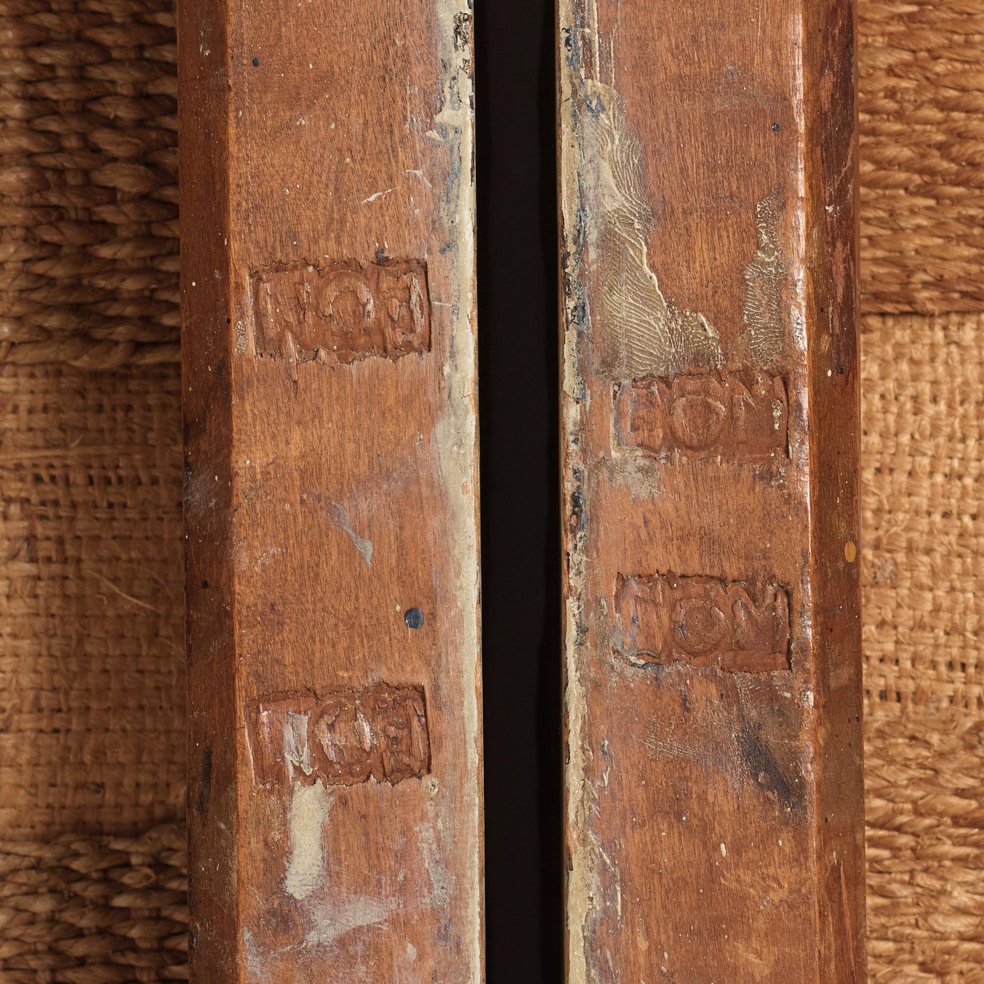 A pair of Gustavian stools by E Öhrmark.