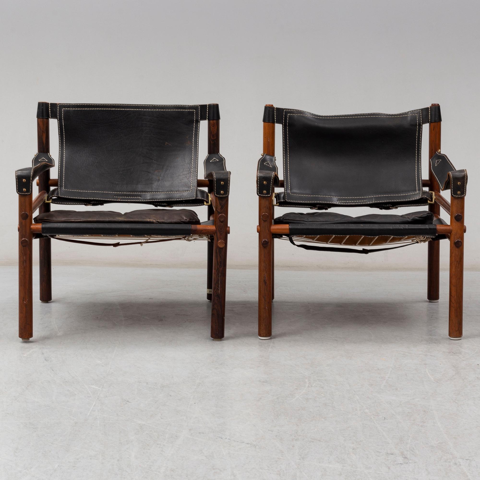 ARNE NORELL, fåtöljer, ett par, "Sirocco", Norell Möbel, modellen formgiven 1964.