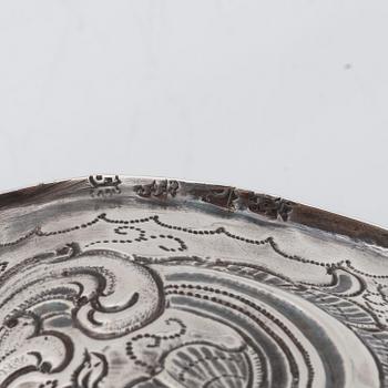 Skål, silver, 1800-talets andra hälft.