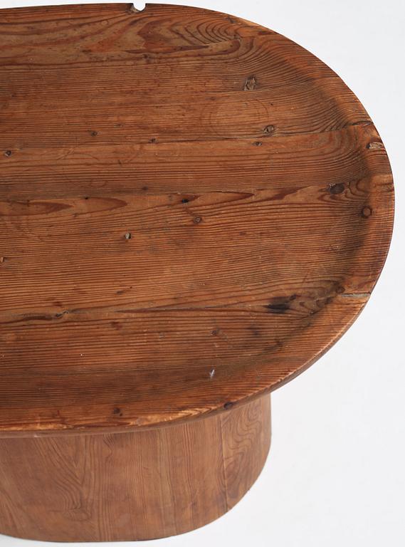 Axel Einar Hjorth, a stained pine "Utö" table, Nordiska Kompaniet, Sweden 1930's.