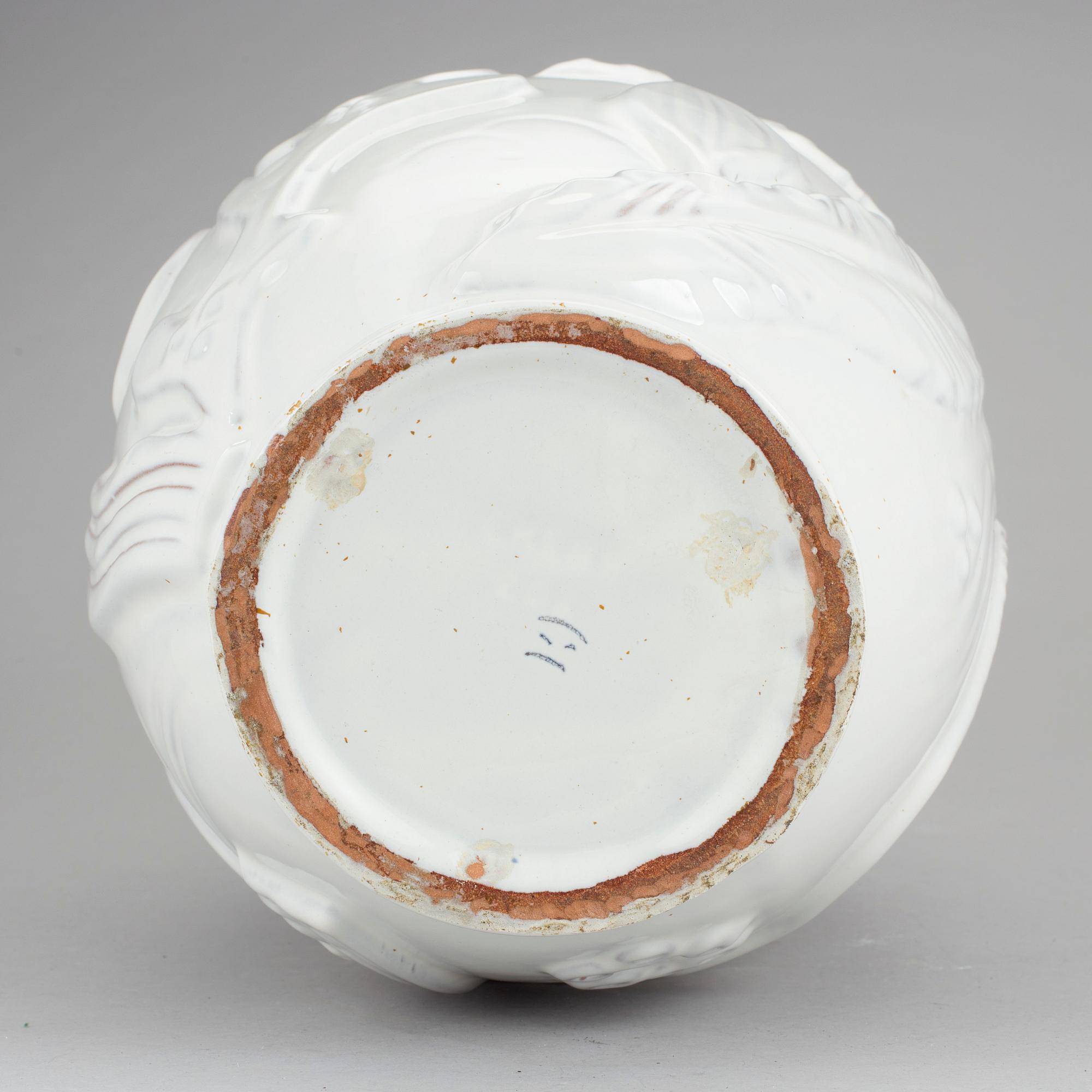 An earthenware vase designed by Anna-Lisa Thomson for Upsala-Ekeby.