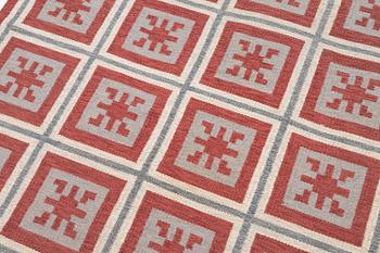 Anna-Greta Sjöqvist, a carpet, flat weave, c. 240 x 130 cm, signed AGS.