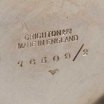 Crichton & Co Ltd, teservis, tre delar, silver, London 1925.