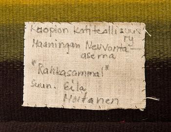 Eila Moilanen, rana, signerad för Kuopion Kotiteollisuus, ry. Maaningan Neuvonta-asema.