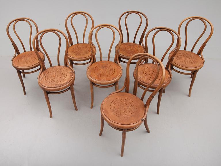 STOLAR, 8 st, Thonet, 1800-talets andra hälft.